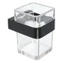 Ogomondo Porta Spazzolini Nero Da Parete Serie 25 Acciaio Verniciato  *** CONFEZIONE 1 pz.