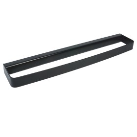 Ogomondo Porta Salviette Asciugamani Nero da Parete Serie 25 Acciaio Verniciato  *** CONFEZIONE 1 pz., Misure Lunghezza 45 cm