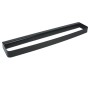 Ogomondo Porta Salviette Asciugamani Nero da Parete Serie 25 Acciaio Verniciato  *** CONFEZIONE 1 pz., Misure Lunghezza 25 cm