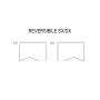 Lato Fisso Box Doccia Book Adatto per Porta a Soffietto Book Cristallo Temprato  *** CONFEZIONE 1 pz., Misure 88-90xh190 cm stam