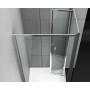 Lato Fisso Box Doccia Book Adatto per Porta a Soffietto Book Cristallo Temprato  *** CONFEZIONE 1 pz., Misure 78-80xh190 cm stam