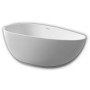 Vasca Da Bagno Free Standing Lisa Artificial Stone Bianco Opaco Matt *** CONFEZIONE 1 pz., Misure L150x76x54 cm