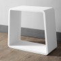 Ogomondo Sgabello da Bagno Silk in Artificial Stone Bianco Opaco Matt *** CONFEZIONE 1 pz.