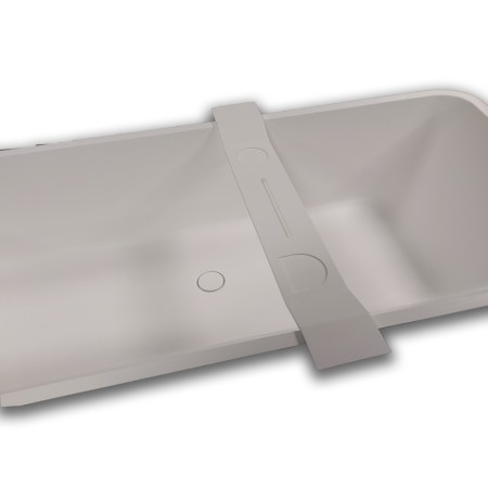 Ogomondo Sopravasca da Bagno Stand in Artificial Stone  Bianco Opaco Matt *** CONFEZIONE 1 pz.