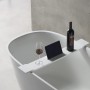 Ogomondo Sopravasca da Bagno Stand in Artificial Stone  Bianco Opaco Matt *** CONFEZIONE 1 pz.