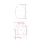 Sedile Wc Copri Water Tavoletta Vaso Universale Bianco MDF Legno Pesante Cerniere Metallo Bagno *** Pezzi 5