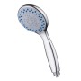 Doccetta Soffione Vasca Doccia 5 Funzioni Multigetto Anticalcare Abs Cromo Satinato *** Pezzi 2