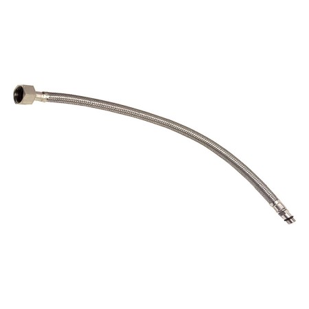 Tubo Flessibile In Acciaio M10 x 3/8 Lunghezza cm 35 Per Monocomando Gruppo Lavello *** Pezzi 1 pz.