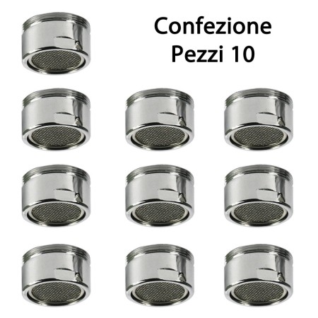 Aeratore Rompigetto CONFEZIONE 10 PZ Attacco da 24 Maschio Per Lavello Cucina *** Pezzi 1