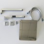 Kit Doccia Quadro 2 Completo Soffione Braccio Presa Acqua Doccetta Laccio Pvc Bagno *** CONFEZIONE 1 pz., Tipo di accessorio Sof