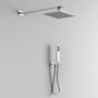 Kit Doccia Rettangolare 1 Completo Soffione Braccio Presa Acqua Doccetta Laccio Pvc Bagno *** CONFEZIONE 1 pz., Tipo di accessor