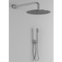 Kit Doccia Tondo 2 Completo Soffione Braccio Presa Acqua Doccetta Laccio Pvc Bagno *** CONFEZIONE 1 pz., Tipo di accessorio Soff