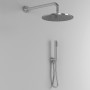 Kit Doccia Tondo 2 Completo Soffione Braccio Presa Acqua Doccetta Laccio Pvc Bagno *** CONFEZIONE 1 pz., Tipo di accessorio Soff
