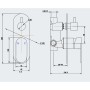 OGOMONDO Miscelatore Incasso Doccia 007 in Ottone Cromato con Deviatore  *** CONFEZIONE 1 pz.