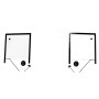 Porta Doccia Tilt  Battente Basculante Stampato Profilo Cromo Cristallo 6 mm *** CONFEZIONE 1 pz., Misure 116-120xh195 cm Stampa