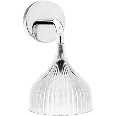 Kartell 9045B4 E' - Lampada da parete, 13,5 x 13,5 x 14,5 cm, Trasparente