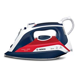 Bosch Sensixx'x DA50 Ferro da stiro a secco e a vapore Ceranium Blu, Rosso, Bianco 3000 W