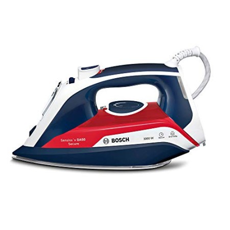 Bosch Sensixx'x DA50 Ferro da stiro a secco e a vapore Ceranium Blu, Rosso, Bianco 3000 W