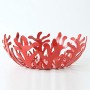 Alessi Mediterraneo ESI01/29 Fruttiera di Design in Acciaio Colorato Rosso & AAM32 1 Proust Parrot Cavatappi per Vino di Design,