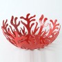 Alessi Mediterraneo ESI01/29 Fruttiera di Design in Acciaio Colorato Rosso & AAM32 1 Proust Parrot Cavatappi per Vino di Design,