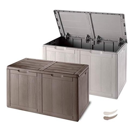 GENSINI Baule Medio 80x44x51 Marrone Plastica Articoli da cucina Made in Italy