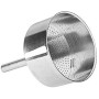 Bialetti Moka Express Caffettiera in Alluminio, Argento, 3 Tazze & Imbuto 3 Tazze