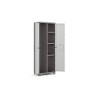 Keter Tidy Armadio Portascope, Grigio Scuro/Grigio Chiaro, 68 x 39 x 182 cm
