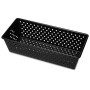 Guardini Gardenia, Stampo Forato per Pane 25x11cm, Acciaio con rivestimento antiaderente, Colore nero