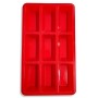 Guardini Juliette, Stampo con 9 Mini Plumcake 17x29,5cm, Silicone alimentare, Colore rosso