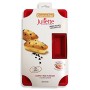 Guardini Juliette, Stampo con 9 Mini Plumcake 17x29,5cm, Silicone alimentare, Colore rosso