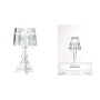 Kartell 09070/B4 Bourgie Lampada da Tavolo, Cristallo, Policarbonato & Battery Lampada da Tavolo, Cristallo