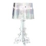 Kartell 09070/B4 Bourgie Lampada da Tavolo, Cristallo, Policarbonato & Battery Lampada da Tavolo, Cristallo