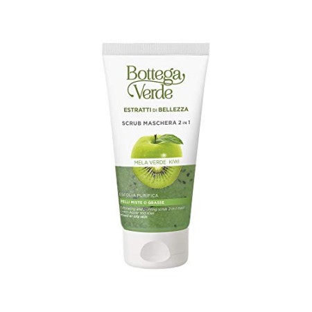 Bottega Verde - Set Completo Mela Verde e Kiwi per Pelli Grasse e Miste: Acqua Micellare Struccante (200 ml) + Crema Viso Gel Id