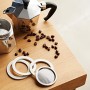 Bialetti Moka Express Italia Collection (Tricolore) Caffettiera, Alluminio, 3 Tazze & Moka Express Break dama mini express ,Conf