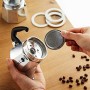 Bialetti Moka Express Italia Collection (Tricolore) Caffettiera, Alluminio, 3 Tazze & Moka Express Break dama mini express ,Conf