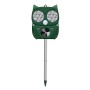 MOPOIN - Dissuasore per gatti, repellente a ultrasuoni, con luce solare e flash per giardino, impermeabile IPX44, 5 modalità re