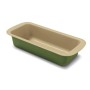 Guardini Bnat, Stampo Plumcake 25x11cm, Acciaio con rivestimento antiaderente a base di Cera di Carnauba, Colore verde/beige