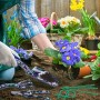 Ansoyi, set di attrezzi da giardino da 6 pezzi, attrezzi da giardinaggio in alluminio robusto con paletta manuale, paletta, guan