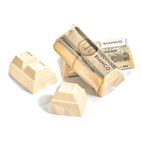 Blocchetto di cioccolato Bianco Extra Fine 190g - Formato di Taglio - Senza Glutine