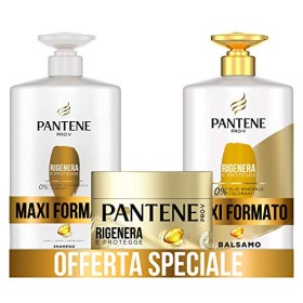 Pantene Pro-V Shampoo Rigenera & Protegge per Capelli Deboli o Danneggiati, Maxi Formato da 1000 ml + Balsamo 900 ml + Maschera 