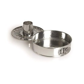 Excelsa Silver Baking Tortiera Apribile 24 cm, Acciaio, Argento