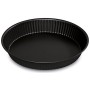Guardini Gardenia, Stampo Crostata 24cm, Acciaio con rivestimento antiaderente, Colore nero