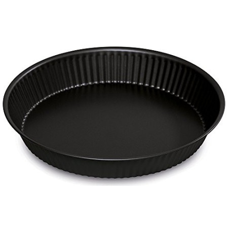 Guardini Gardenia, Stampo Crostata 24cm, Acciaio con rivestimento antiaderente, Colore nero