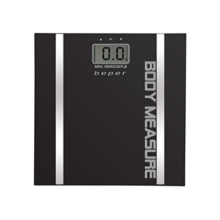 BEPER 40.808A Bilancia Pesapersone Impedenziometrica, Pesa Massa Corporea e percentuale liquidi, 10 Memorie, Display LCD, Superf