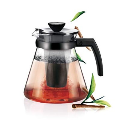 Tescoma 646622 Teo Teiera con Filtro, Vetro, 1.25 L
