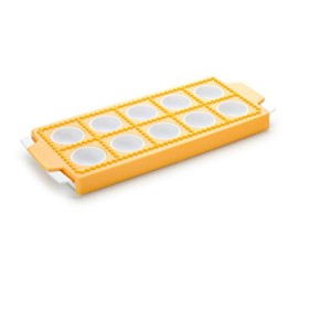 Tescoma 630875 Delicia Stampo per Raviolini Tondi, Plastica, Giallo, 10 Pezzi, 1 Pezzo