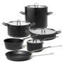 Alessi 90100/20 A La Cintura di Orione Pentola in Alluminio, con Rivestimento Antiaderente, Manici in Acciaio Inossidabile 18/10