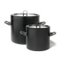 Alessi 90100/20 A La Cintura di Orione Pentola in Alluminio, con Rivestimento Antiaderente, Manici in Acciaio Inossidabile 18/10