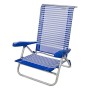 Aktive 53980 - Sedia Pieghevole in Alluminio Beach 73x64x80 cm - 7 Posizioni con braccioli