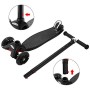 Hikole Monopattino per bambini con 3 ruote, altezza regolabile, per bambini e bambine, 3 – 12, luce LED lampeggiante, ruote in